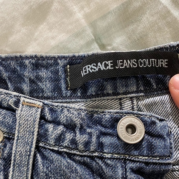 Y2K VERSACE Couture button fly Jeans.Made in Italy - Picture 7 of 13